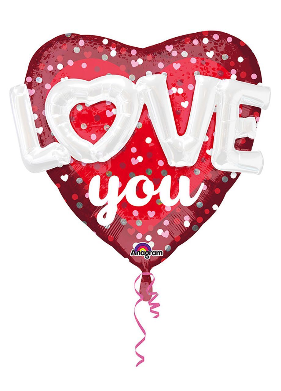 Duży walentynkowy balon LOVE YOU
