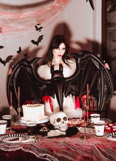 Balon halloweenowy NIETOPERZ dekoracja na halloween ozdoba na halloween dekoracja halloweenowa