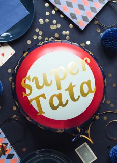 Foliowy balon dla taty SUPER TATA 35cm