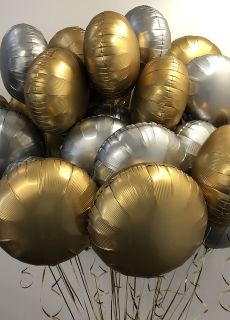 Foliowy Balon KO�O srebrny 43 cm