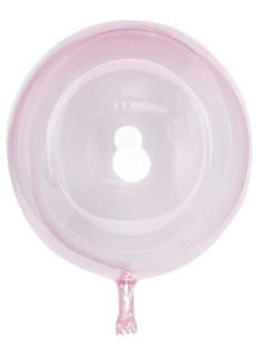 Balon kula JASNORӯOWY przezroczysty