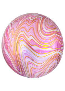 Balon kula MARBLE marmurkowy rowy