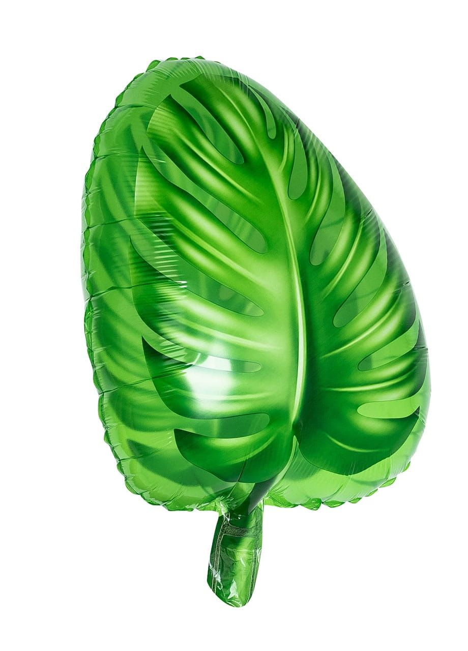 Balon foliowy MONSTERA zielony liść 45cm
