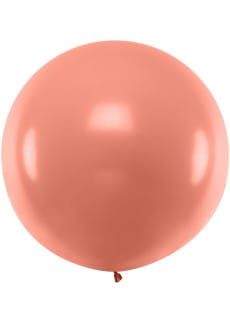 Balon metaliczny OLBRZYM rowe zoto 1m