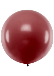 Balon pastelowy OLBRZYM burgundowy 1m