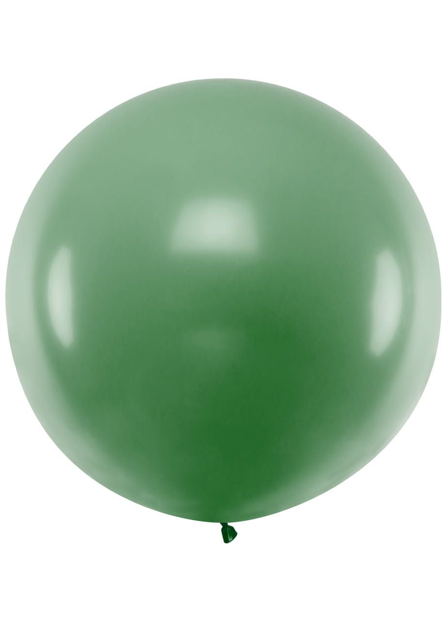 Balon pastelowy OLBRZYM ciemnozielony 1m