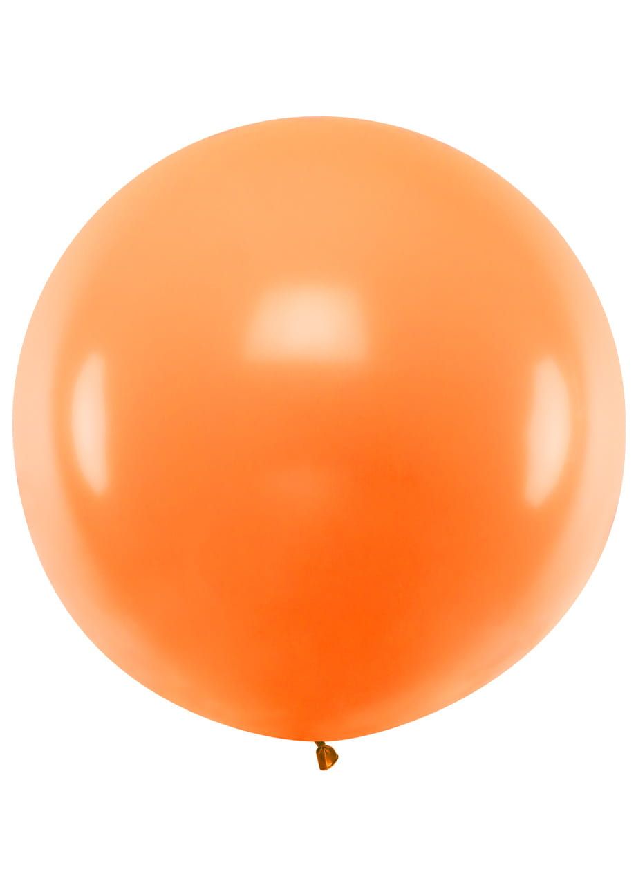 Balon pastelowy OLBRZYM ciemny pomarańczowy 1m