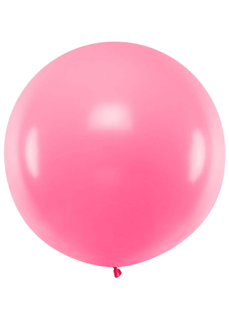 Balon pastelowy OLBRZYM różowy 1m