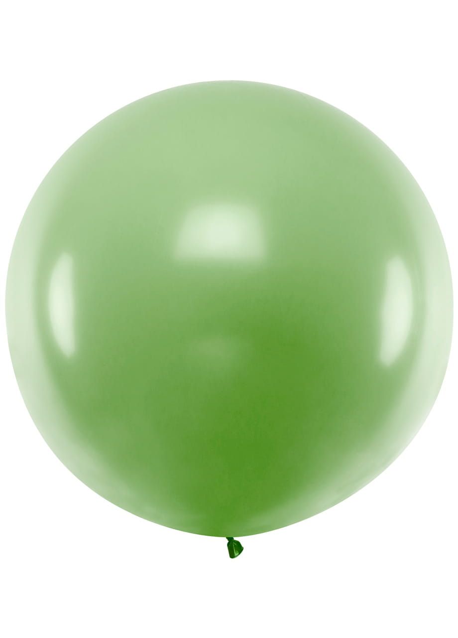 Balon pastelowy OLBRZYM zielony 1m