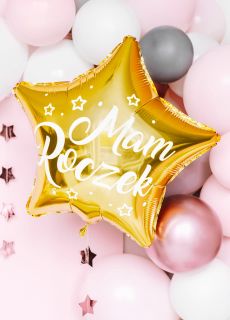 Balon z napisem MAM ROCZEK balon urodzinowy
