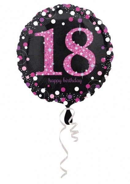 Balon foliowy 18 URODZINY Pink Celebration