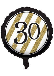 Balon foliowy 30 URODZINY GLITTER 45cm