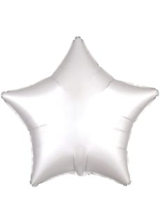 Balon foliowy GWIAZDA SATYNOWA biay 48cm
