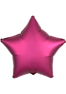 Balon foliowy GWIAZDA SATYNOWA fuksja 48cm