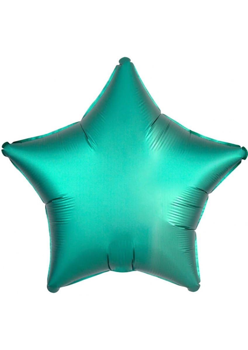 Balon foliowy GWIAZDA SATYNOWA zielony 48cm