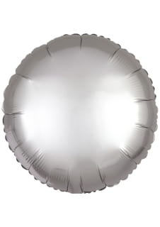 Balon foliowy KOO SATYNOWE srebrny 43cm