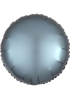 Balon foliowy KOO SATYNOWE stal niebieska 43cm