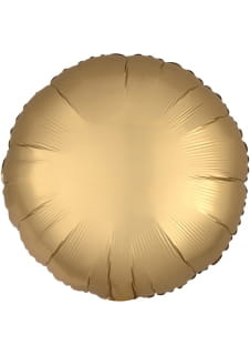 Balon foliowy KOO SATYNOWE stal zota 43cm