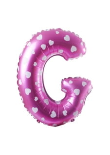 Balon foliowy na powietrze LITERKA G rowy 40cm