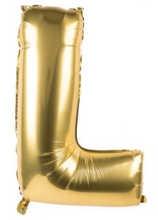 Foliowy balon litera L zoty 85cm