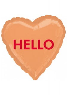 Balon foliowy serce HELLO CANDY HEART 43cm