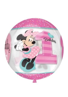 Balon na roczek MYSZKA MINNIE kula