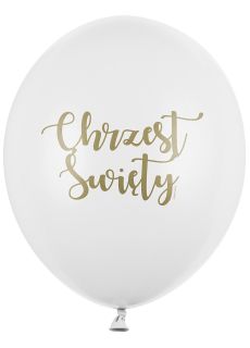 Balony z napisem Chrzest wity 30cm (6szt.)