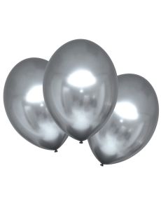 Balony chromowane SREBRNE (6szt.)