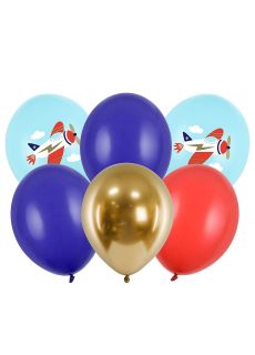 Balony dla dzieci SAMOLOCIK lateksowe (6szt.)