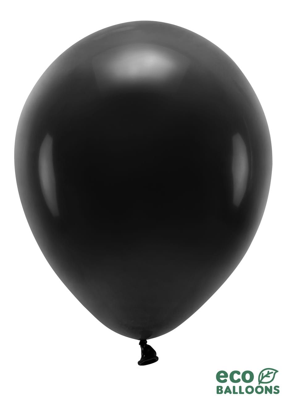 Ekologiczne balony czarne 30cm (10 szt.)