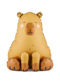 Foliowy BALON KAPIBARA 63x80 cm dekoracje na urodziny dekoracja urodzinowa balon na urodziny foliowy balon