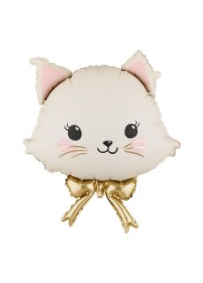 Foliowy balon KOTEK z kokard� 50x60 cm 