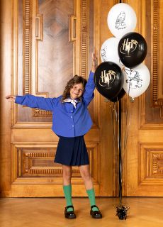 Bia�o-czarne balony z nadrukiem HARRY POTTER 6 szt.