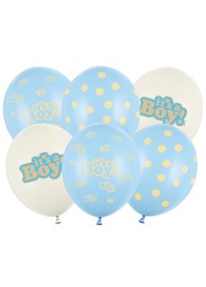 Balony baby shower IT'S A BOY (6szt.)