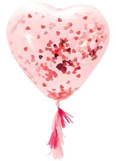 Balon konfetti GIGANTYCZNE SERCE (1szt.)