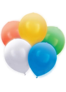 Balony lateksowe LED kolorowe mix (5szt.)