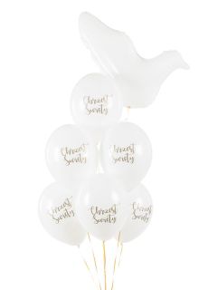 Balony z napisem Chrzest wity 30cm (6szt.)