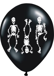 Balony na Halloween KOCIOTRUPY 30cm (6szt.)