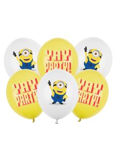 Balony Minionki YAY PARTY (6szt.)