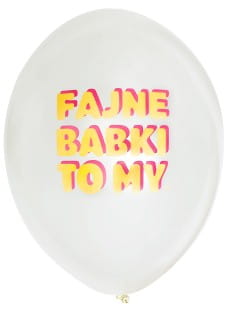 Balony FAJNE BABKI (5szt.)