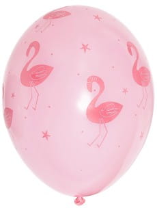 Balony z FLAMINGAMI rowe (5szt.)