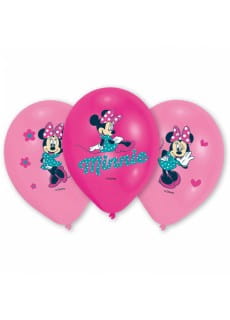 Balony lateksowe MYSZKA MINNIE (6szt.)