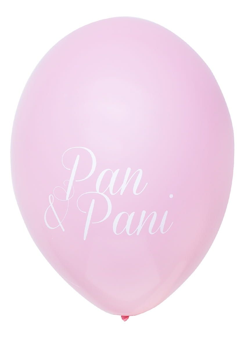 Balony PAN I PANI różowe (5szt.)