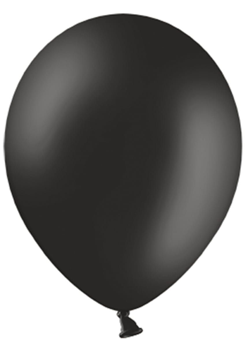 Balony CZARNE gumowe 30cm (10szt.)