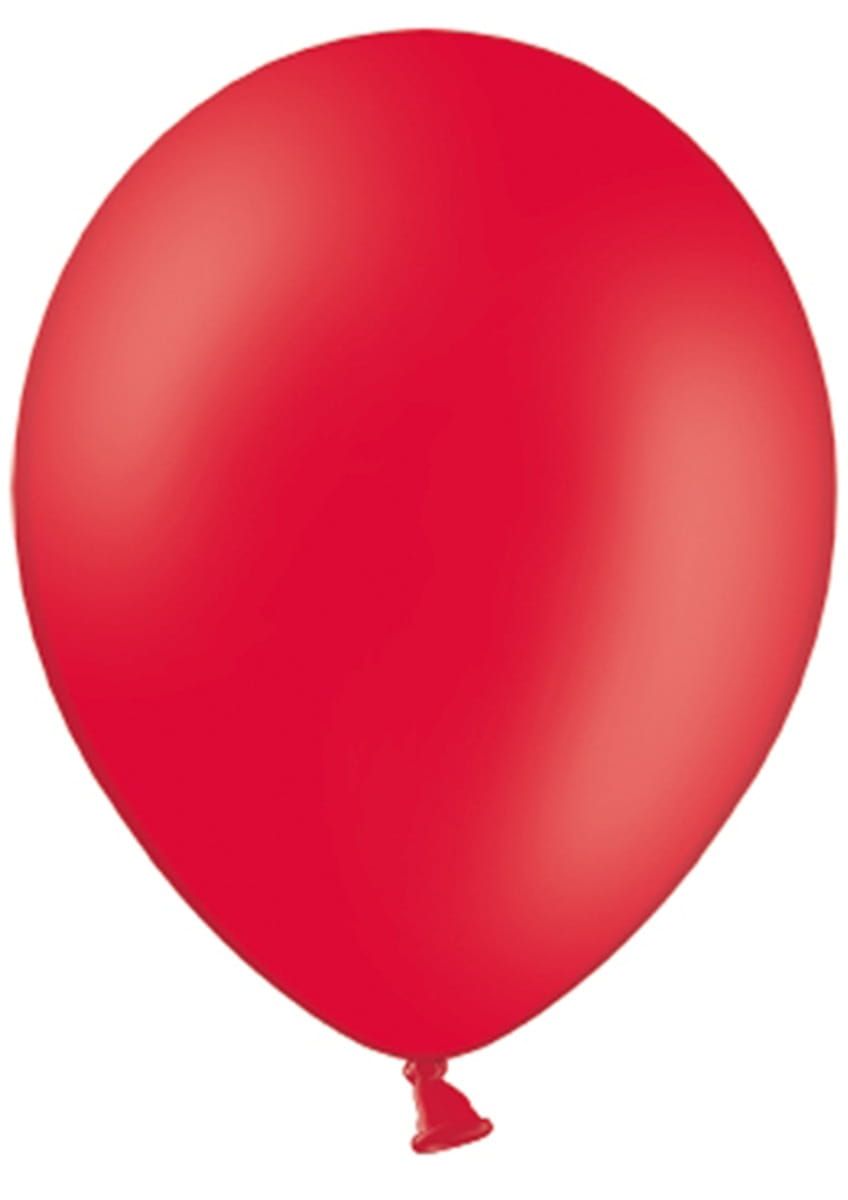 Balony pastelowe CZERWONE 30cm (100szt.)