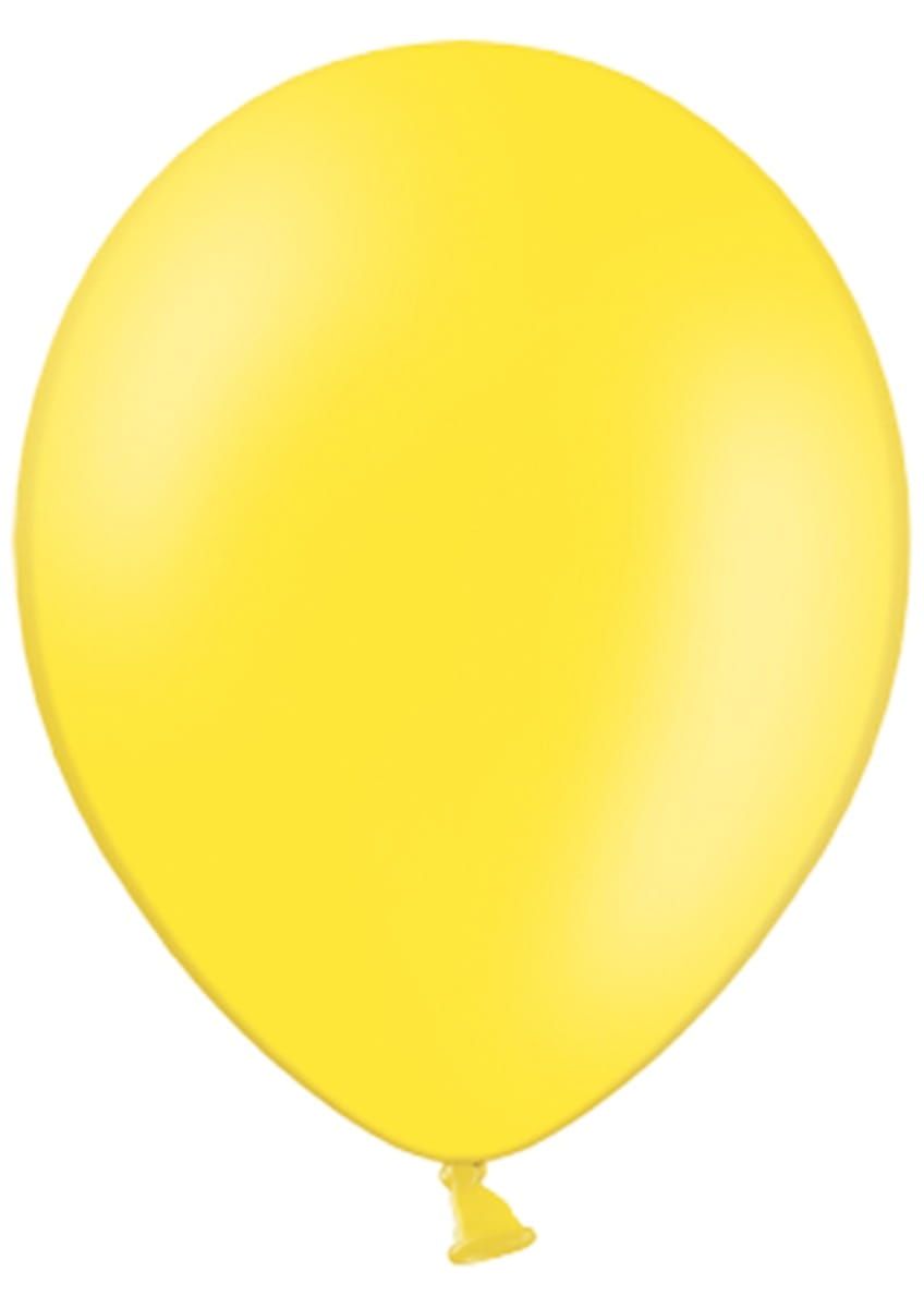 Balony pastelowe ŻÓŁTE lemon 30cm (100szt.)