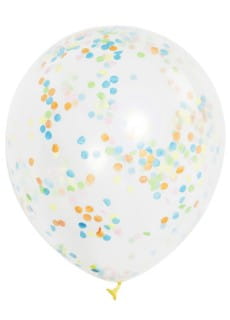 Balony URODZINOWE KONFETTI 30cm (6szt.)