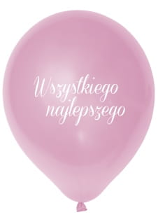 Balony WSZYSTKIEGO NAJLEPSZEGO rowe (5szt.)