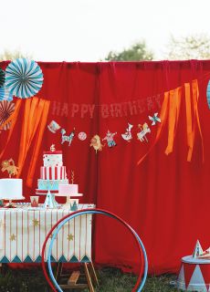 Baner urodzinowy Happy Birthday CYRK (275 cm)