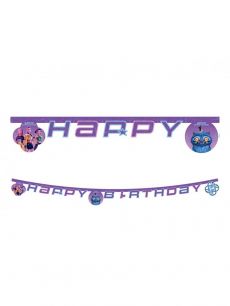 Baner papierowy K-POP DEMON HUNTERS 15,5cm x 2m dekoracje urodzinowe ozdoby urodzinowe baner urodzinowy